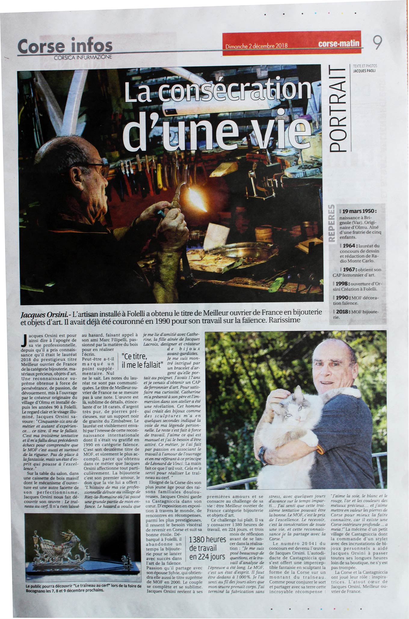 Corse Matin, Jacques Orsini